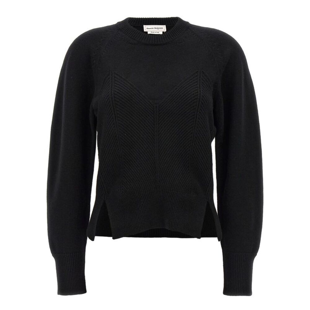Alexander McQueen Black Wool Women's Cardigan